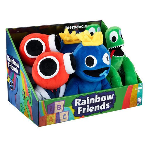 Rainbow Friends Plush Lot Set of 2 Blue & Red Scientist NEW 2023