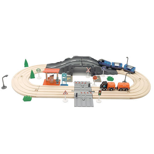Playtive Junior Railway Set UNBOXING (Lidl for age 3 - 8, 70 pcs) 