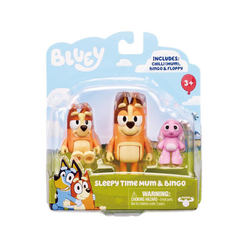 Bluey S6 Figure 2pk - Sleepy Time Mum & Bingo